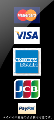 MasterCard VISA AMERICANEXPRESS JCB PayPal